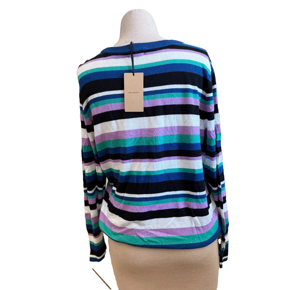 Halogen Freya Striped Sweater XXL NWT Cozy Knit Women's Top - Picture 2 of 2